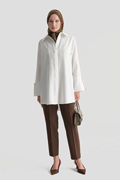 Armine High Waist Pants Bitter Brown