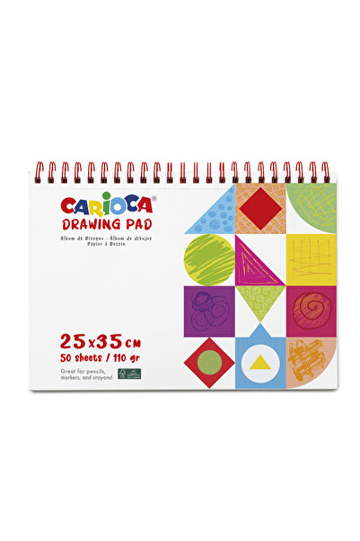 carioca Drawing Pad, 20 X 35, 50 Sheets, Multicolor