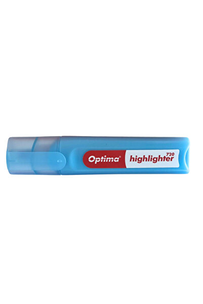 Optima Textmarker Varf Lat 1-4Mm, 720 - Albastru Lipici si corector Optima, 4 mm