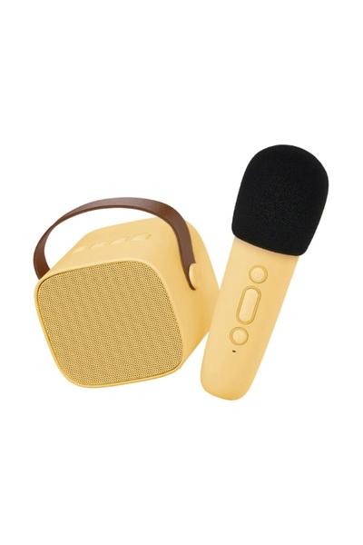 lalarma Set Karaoke 1 Microfon - Galben - Lalarma, 16,5 x 16 x 7 cm, 3+