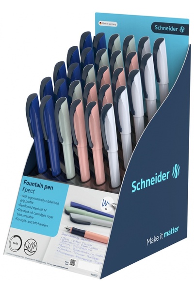 SCHNEIDER Sis Display Xpect, 30 Stilouri - (10X Water, 7X Mint, 7X Apricot, 6...