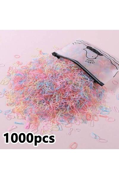 OEM 1000 buc elastice de păr mici din cauciuc pentru fete