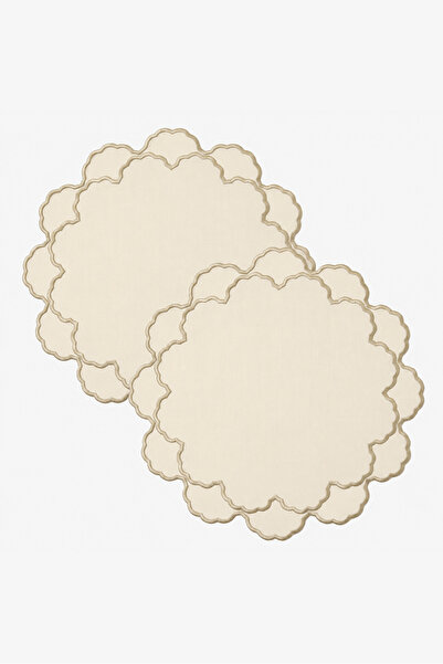Éclosion Placemat Ivory (2’li Set)