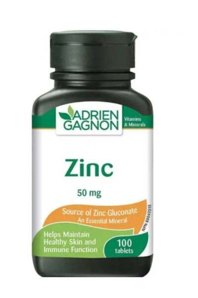 ADRIEN GAGNON Zinc 50mg Tablets 100s