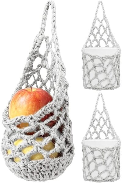 Generic Plant Macrame Hanger 3 Pieces Breathable Hand-Woven Organizer | Boho ...