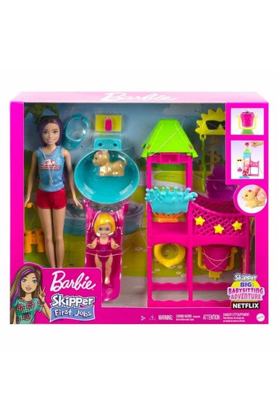 Barbie Skipper'ın Su Parkı Eğlencesi Oyun Seti HKD80