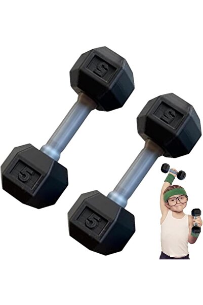 TERRIFI Baby Silicone Dumbbells Set, Mini Toddler Hand Weights Lifting Toy, S...