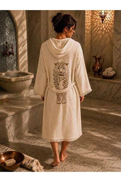 violet storee Muslin Cotton Bathrobe Bath,Beach,Pool Summer,Winter Hooded Bat...
