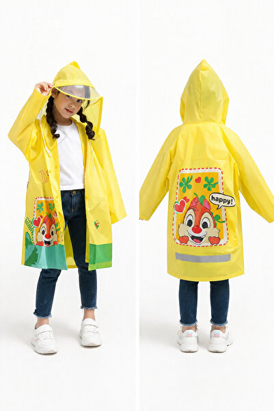 miço kids Children's Hooded Raincoat Waterproof Patterned