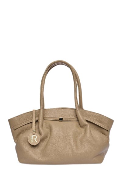 SimpleFind Isabella Rhea Geanta piele -Dorotea-Taupe,Geanta de mana piele nat...