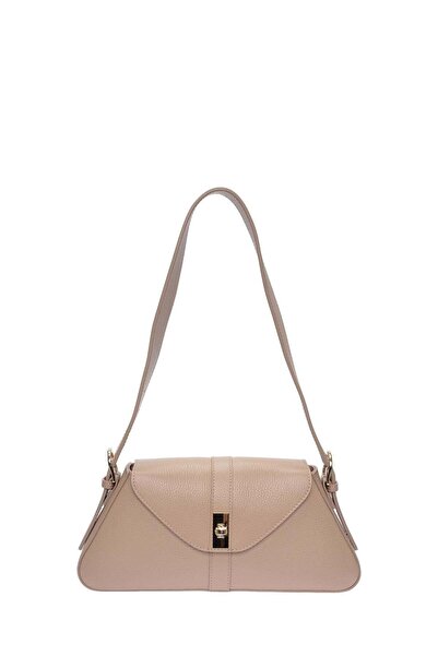 SimpleFind Roberta M Geanta piele -Ariadna-Taupe,Geanta de umar piele natural...