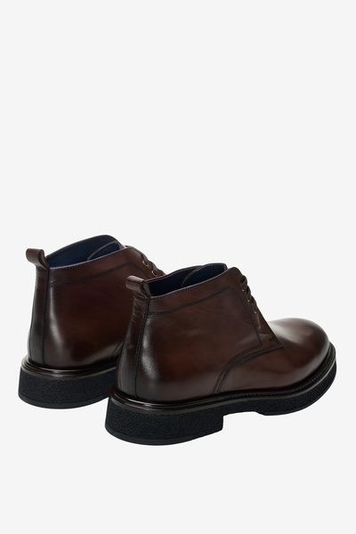 BROOKS BROTHERS Erkek Kahverengi 100% Deri Bağcıklı Bot
