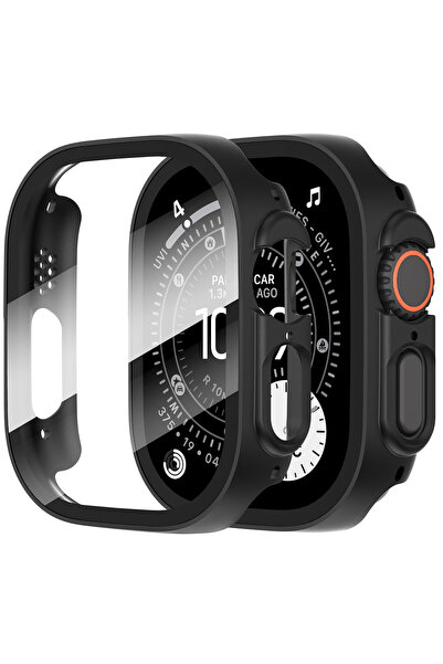 CaseOnn Apple Watch Ultra Case Hard Bumper Case with Full Protection Screen P...
