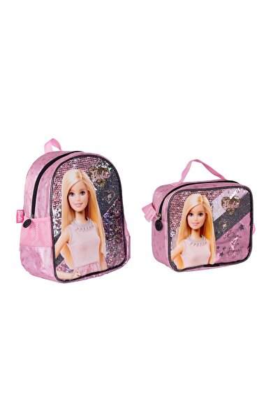 Barbie Geantă de grădiniță și cutie de prânz
