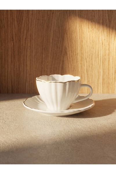 LC Waikiki White Single Porcelain Coffee Cup Set S63520D8