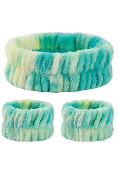 STARSTAR Facial headband+wristband 3pc absorbent makeup cleansing set.