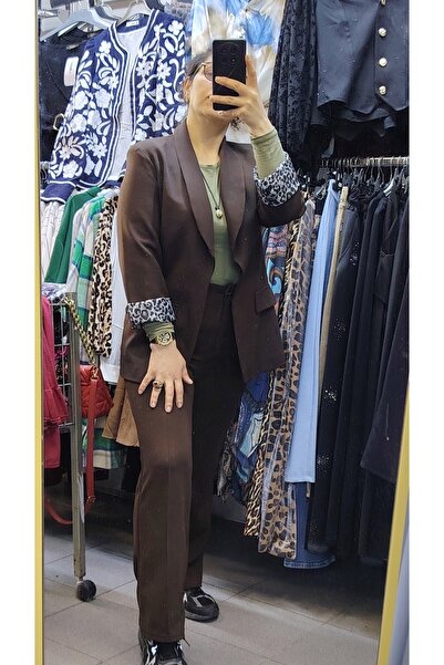tellevolle Leopard Print Blazer Jacket