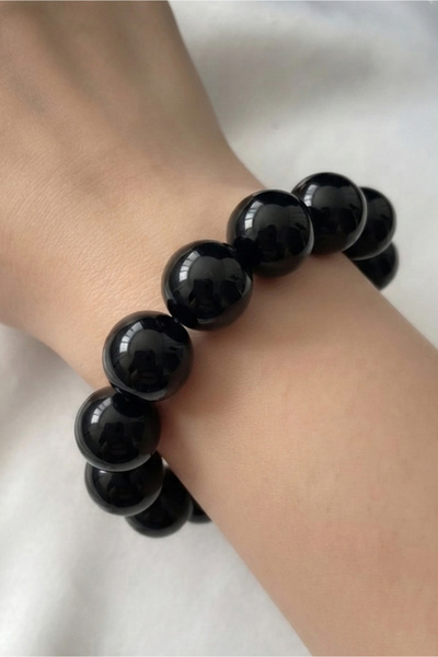 bb bridal boutique Glass Black Pearl Bracelet, Designer Bracelet, Stylish Bra...