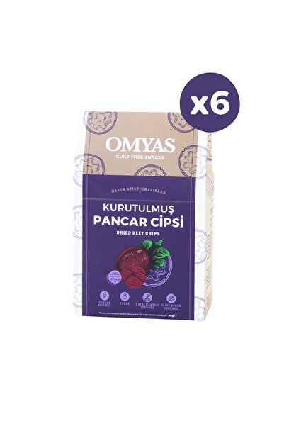 Kurutulmuş Pancar Cipsi 60 g x 6 Adet