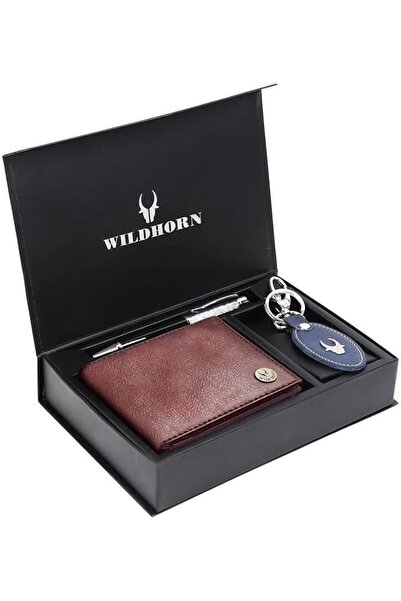 Wildhorn Men's Leather Wallet with Strap Combo from Wildehorn