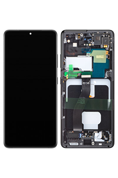 Samsung Οθόνη με οθόνη αφής Galaxy S21 Ultra 5G G998, με πλαίσιο, Μαύρο, Serv...