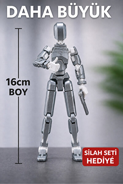 16 cm Oynar Eklemli Robot Dummy