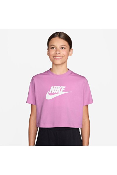 Nike G NSW TEE CROP FUTURA HBR FZ5548-503 Μωβ