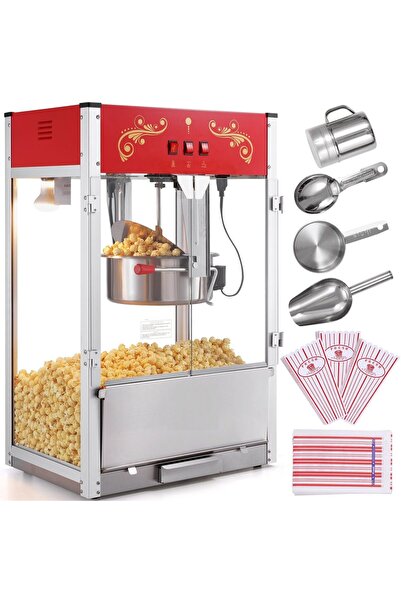 OMS Masina automata Popcorn Cinema Profesional, putere 1615 W, Rosu, 566x392x...