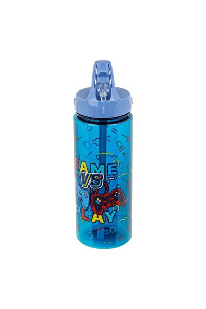 BAMI NETWORK Sticla Apa Gaming Albastra 500ml cu Capac Flip Top