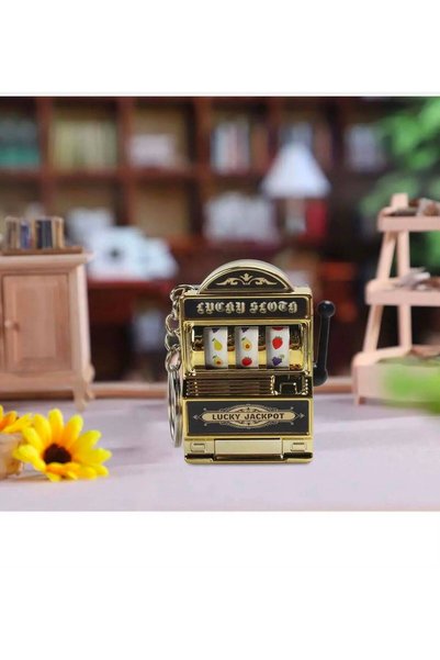 Holatec Both toy and keychain mini casino lucky charm jackpot keychain