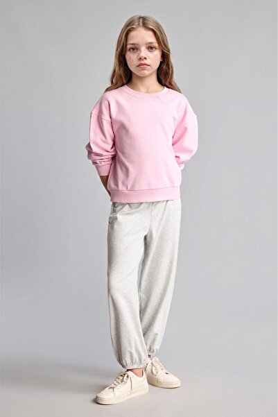 DeFacto Comfortable Cut Elastic Leg Trousers for Girls I5984A826Hs