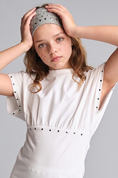 DeFacto Regular Fit Crew Neck Staple Detailed Short Sleeve T-Shirt Girls I617...