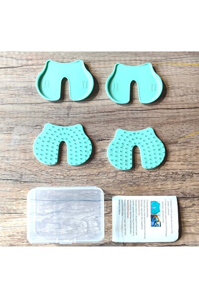 Choice green 4Pcs Box Shot Pain Reducer Shot Assist Pad Reusable Plastic Immu...