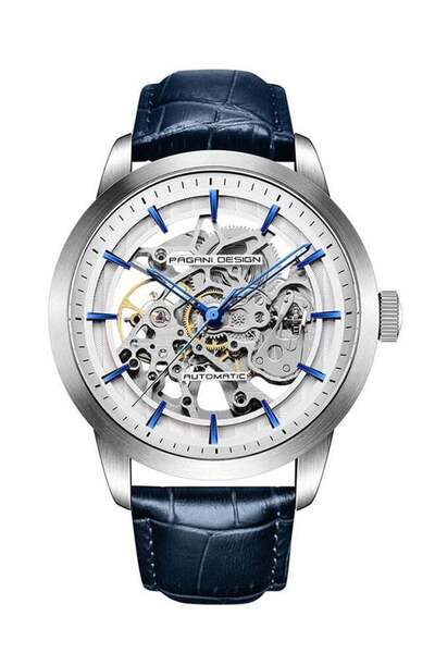 Pagani design 1638 Men's Watch 43MM Skeleton Men's Automatic Sapphire Glass M...