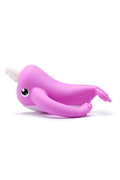 Smily Mia Nora Narwhal Silicone Baby Teether & Bath Toy – 3M+