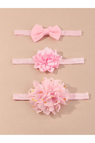 Take Two By Styli Set of 3 - Solid Flower Hair Ties