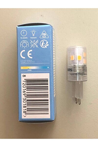 Philips 5 ADET COREPRO G 9 LED KAPSÜL 1.9W =25W 220 LÜMEN 2700K SARI