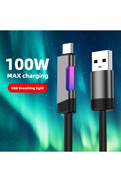 Choice1 1m A-C NNBILI NEW RGB Fast Charging Cable 100W A-C and 60W C-C Chargi...