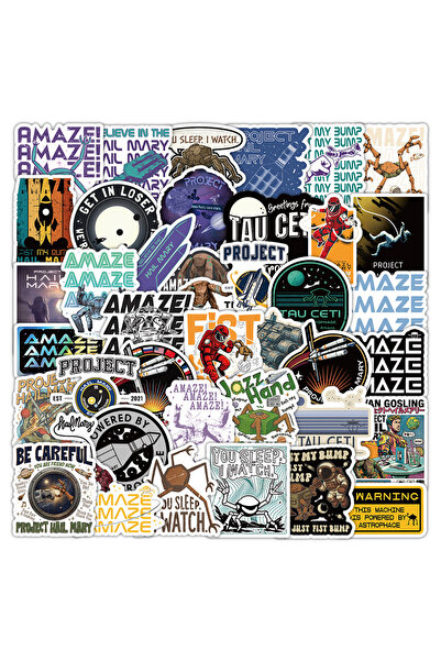 Choice 50Pcs 50/100PCs Project Hail Mary Stickers Grace Rocky Vinyl Waterproo...