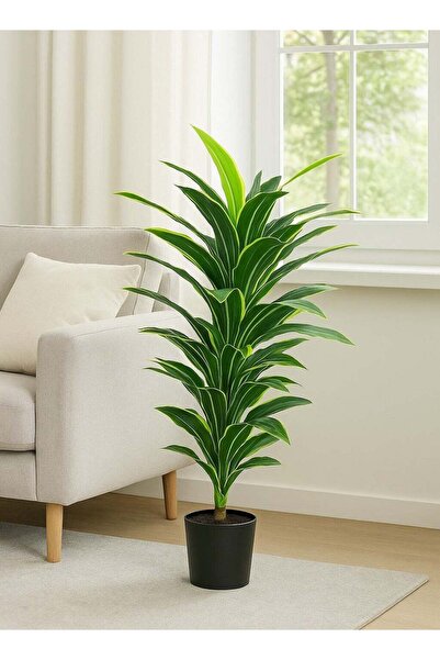 DRAMA HOME Artificial decorative tree, Dracaena model, 120 cm high – realisti...