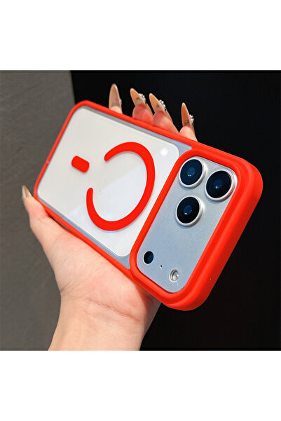 Choice19 iPhone17 Pro Max Red Luxury Candy Color Magnetic For Magsafe Case Fo...