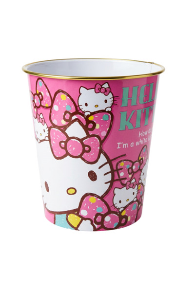 SANRIO Kawaii Cylinder Desktop Trash Can – Cute Cartoon Dust Box for Office, ...