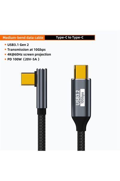Choice 1m 01 5A 100W USB C 3 Gen2 10Gbps Cable Type C to C 4k 60Hz Video Cabl...