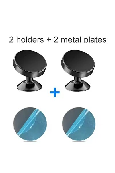 Choice5 2PCS Black-B Universal Magnetic Car Phone Holder Magnet Mount Mobile ...