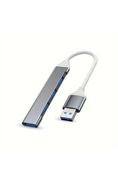 Choice3 Dark Grey 4 Port Multi Splitter Type C HUB USB Adapter OTG For Macboo...