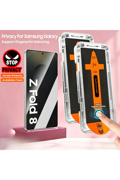Choice8 For Galaxy Z Fold 8 3 PCS Anti Peeping 3Pcs Dust‑Free Installation An...