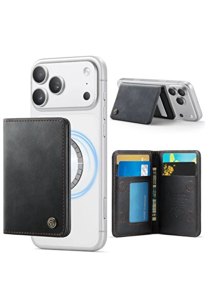Choice4 Black Multi-Card Slot Holder For Magsafe Magnetic Business PU Leather...