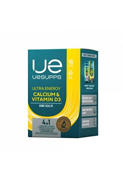 US UESUPPS Calcium & Vitamin D3 Ultra Energy 90 tablets