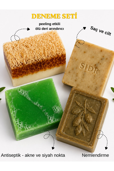 umay hatun soap Doğal Sabun Paketi - kabak lifli ballı sabun - sidr sabunu - ...