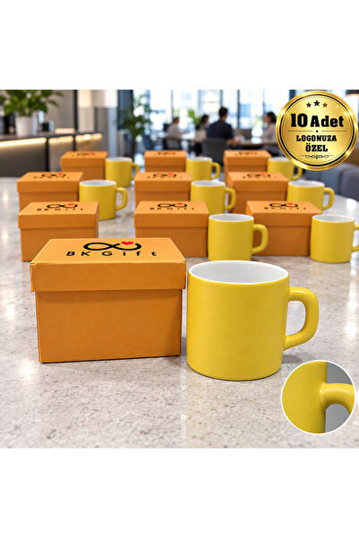 Bk Gift 10 Pieces of Colorful Boxed 300 ml Mug Cups with Your Logo, Corporate...